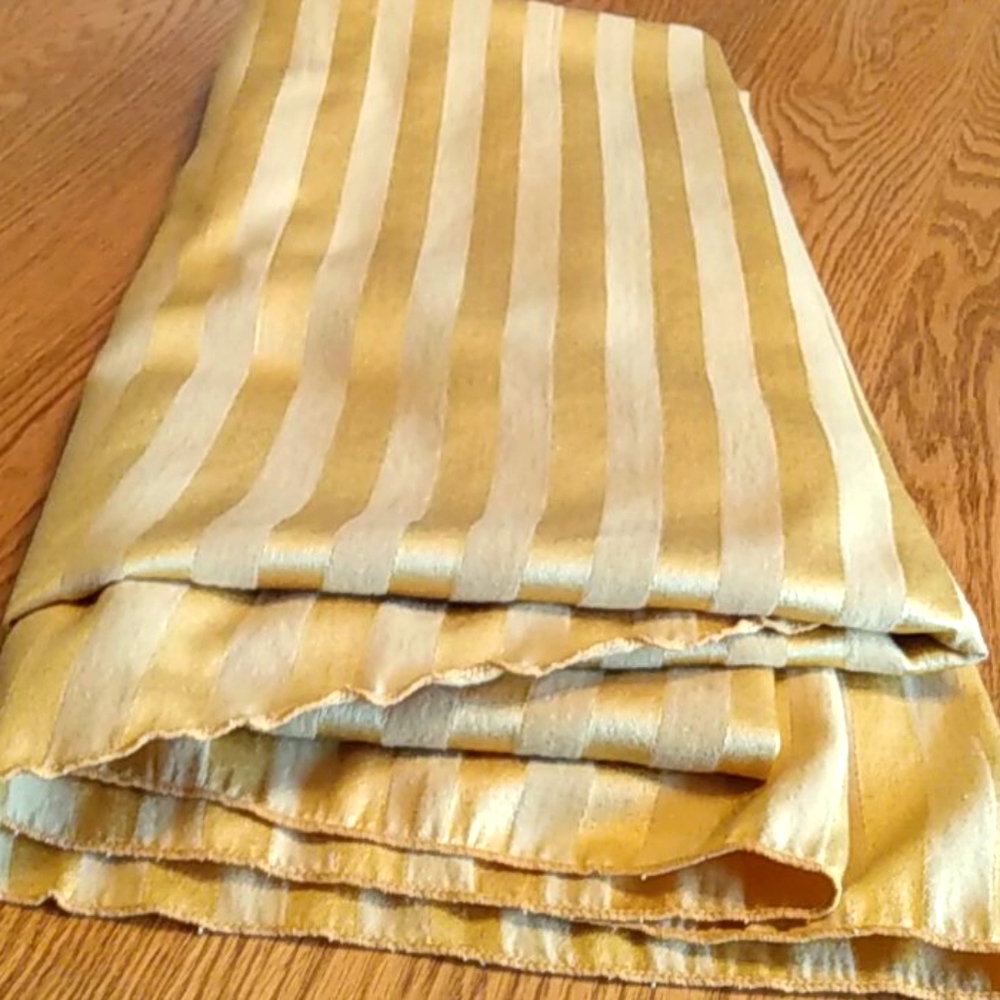 Large gold tablecloth